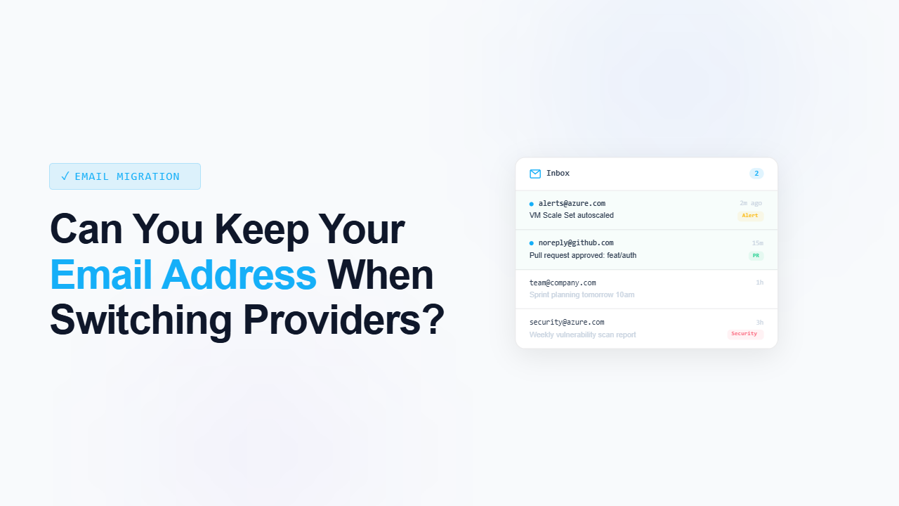 Can You Keep Your Email Address When Switching Providers?