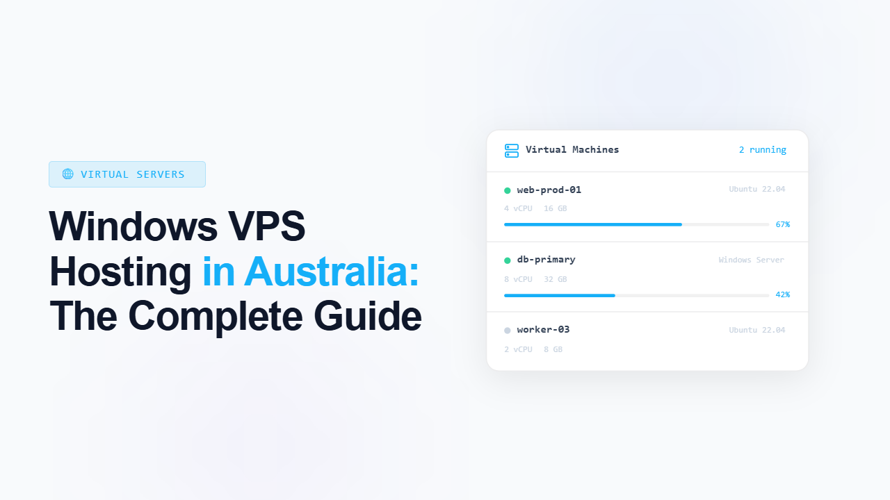 Windows VPS Hosting in Australia: The Complete Guide